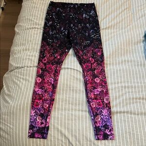 Floral Pink Lululemon Leggings